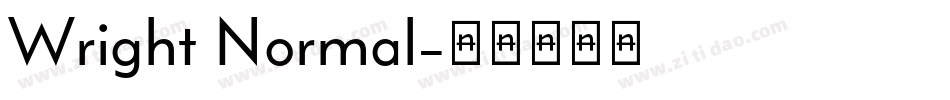 Wright Normal字体转换